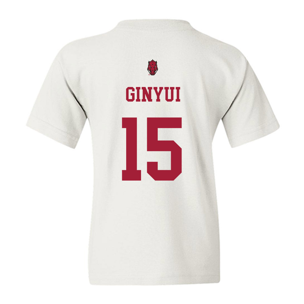 Arkansas - NCAA Football : Nsongbeh Ginyui - Sports Shersey Youth T-Shirt-1