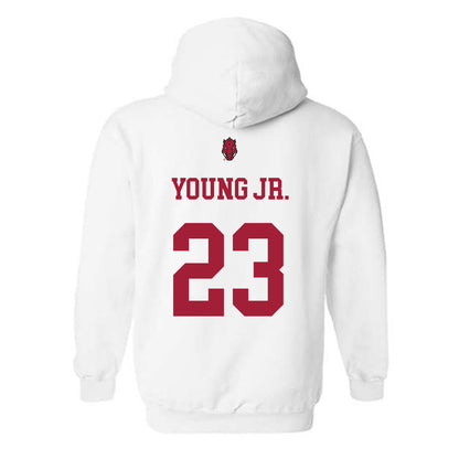 Arkansas - NCAA Football : Kevin Young Jr. - Sports Shersey Hooded Sweatshirt-1