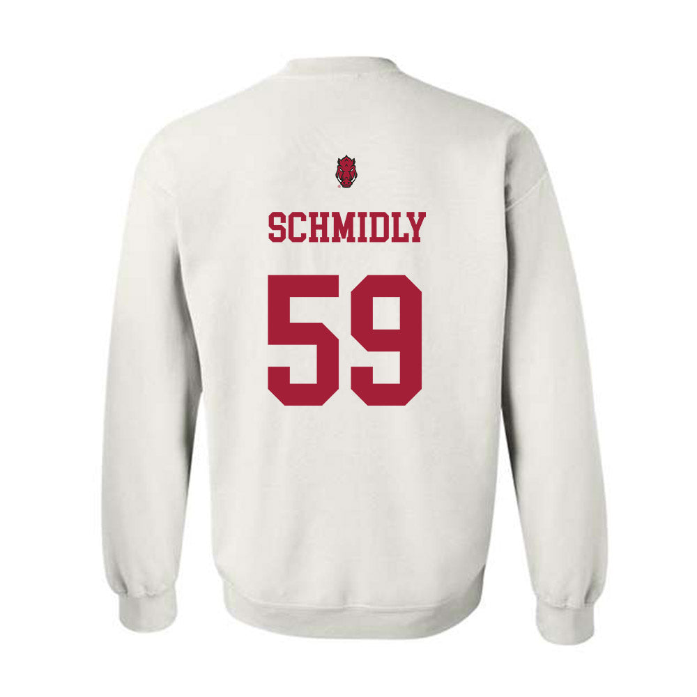 Arkansas - NCAA Football : Max Schmidly - Sports Shersey Crewneck Sweatshirt-1