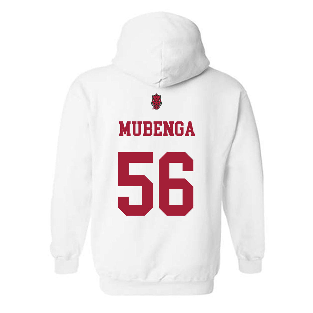Arkansas - NCAA Football : Ben Mubenga - Sports Shersey Hooded Sweatshirt-1