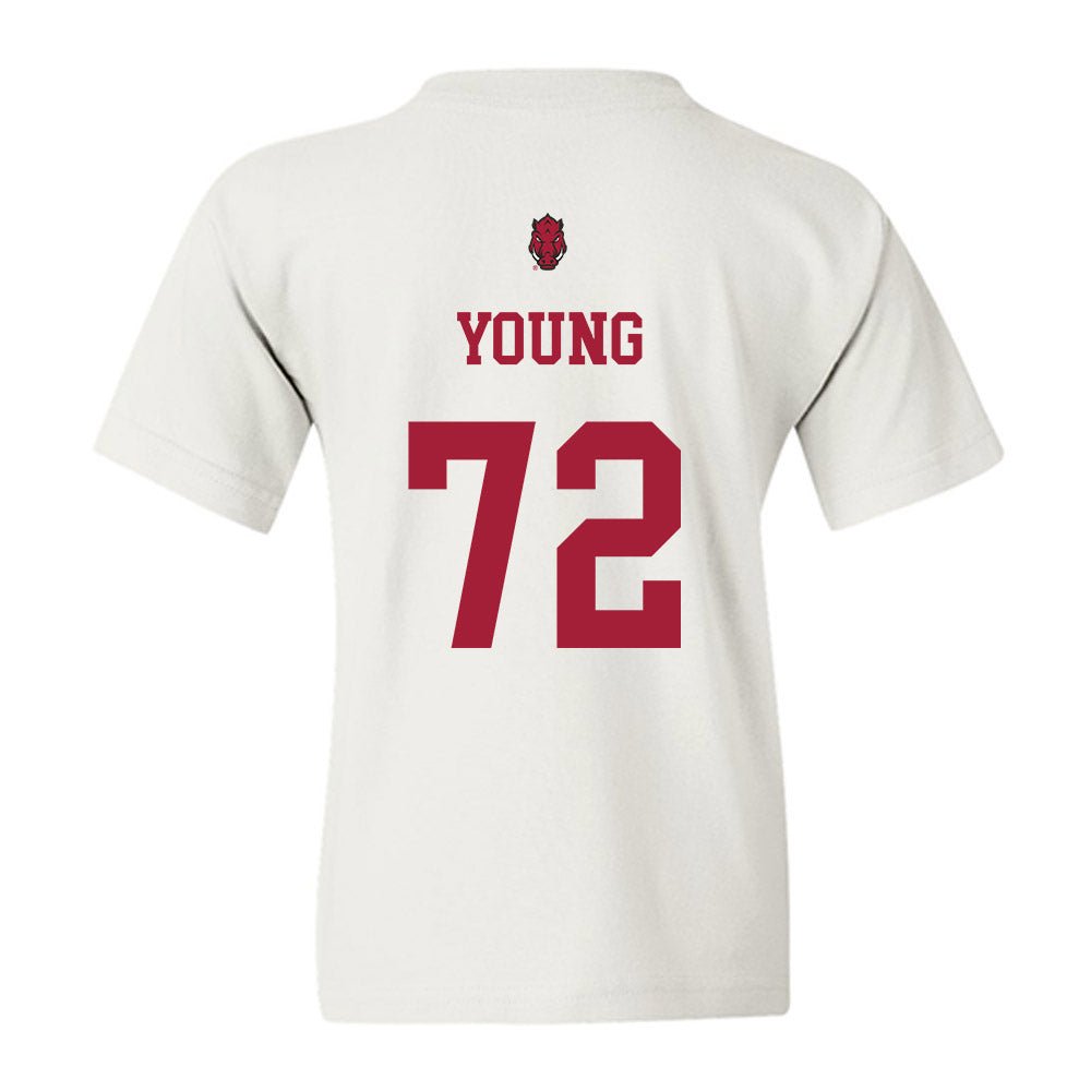 Arkansas - NCAA Football : Tucker Young - Sports Shersey Youth T-Shirt-1