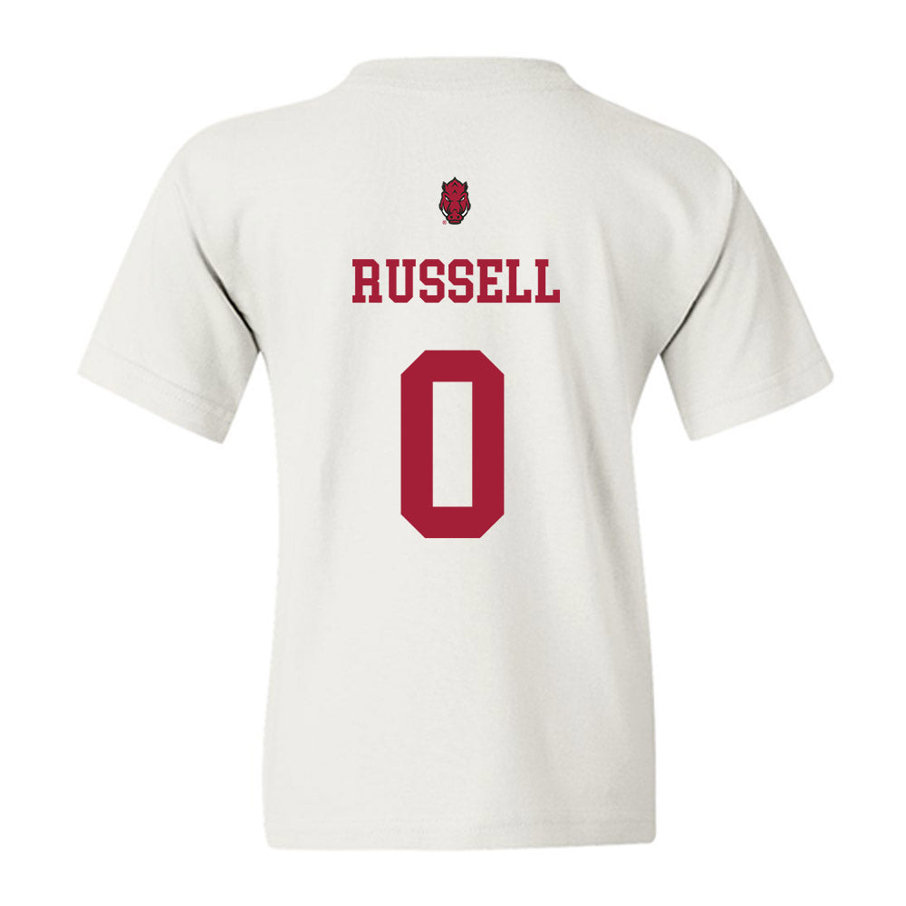 Arkansas - NCAA Football : Braylen Russell - Sports Shersey Youth T-Shirt-1