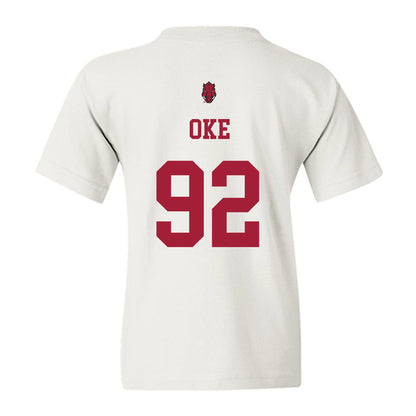 Arkansas - NCAA Football : David Oke - Sports Shersey Youth T-Shirt-1