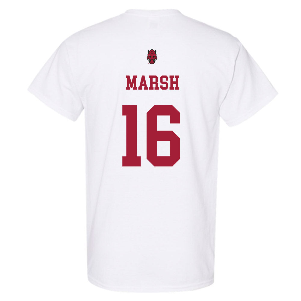 Arkansas - NCAA Football : Kourtlan Marsh - Sports Shersey T-Shirt-1
