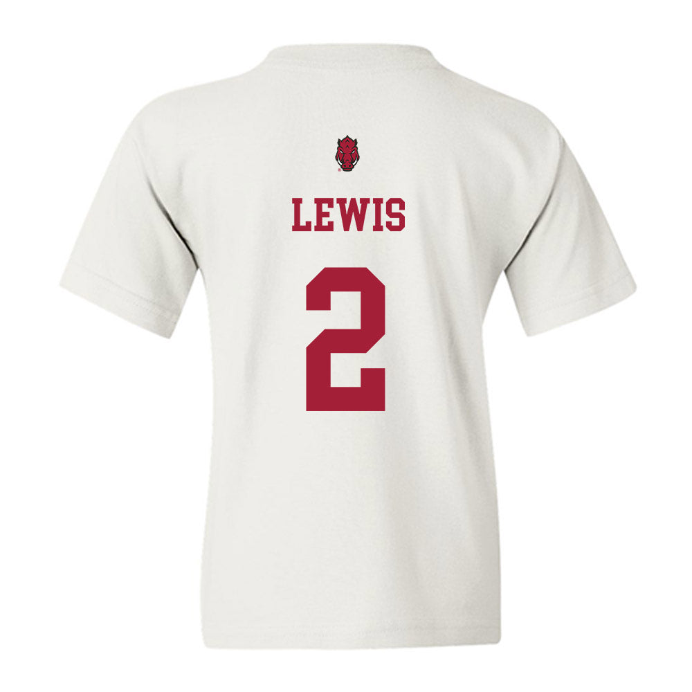 Arkansas - NCAA Football : Shelton Lewis - Sports Shersey Youth T-Shirt-1