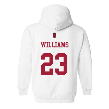 Arkansas - NCAA Football : Ian Williams - Sports Shersey Hooded Sweatshirt-1