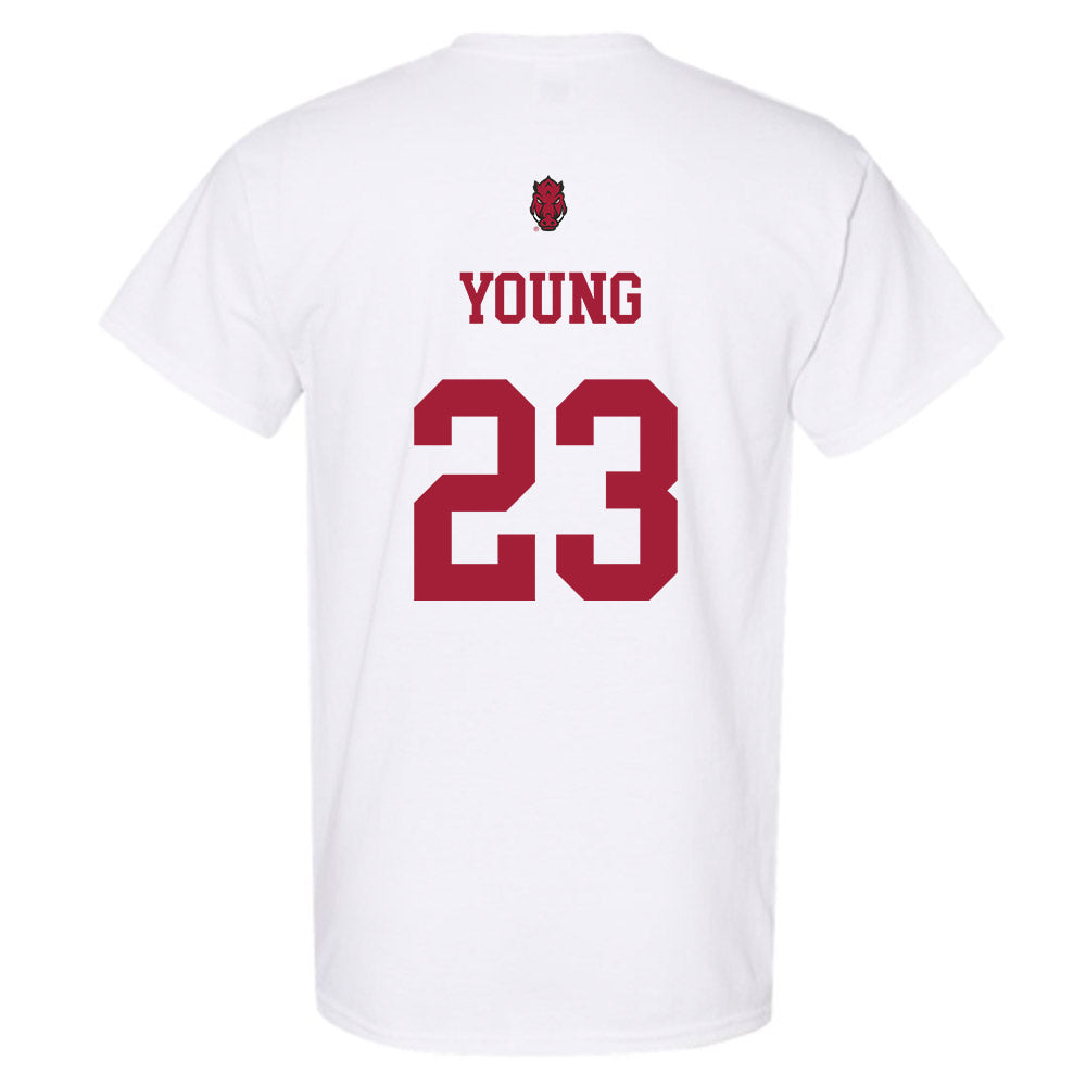 Arkansas - NCAA Football : Kevin Young - Sports Shersey T-Shirt-1
