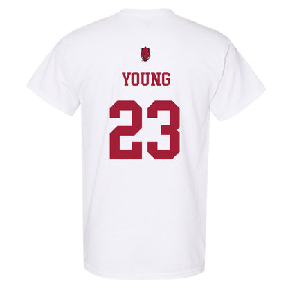 Arkansas - NCAA Football : Kevin Young - Sports Shersey T-Shirt-1