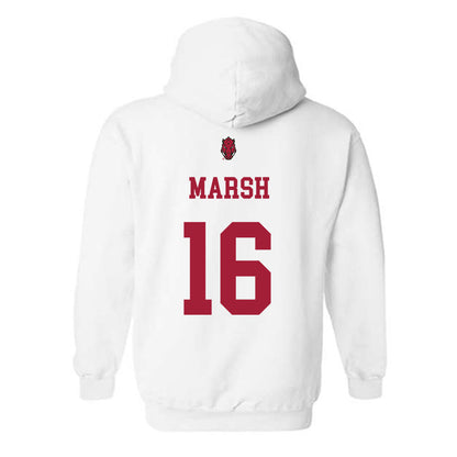 Arkansas - NCAA Football : Kourtlan Marsh - Sports Shersey Hooded Sweatshirt-1