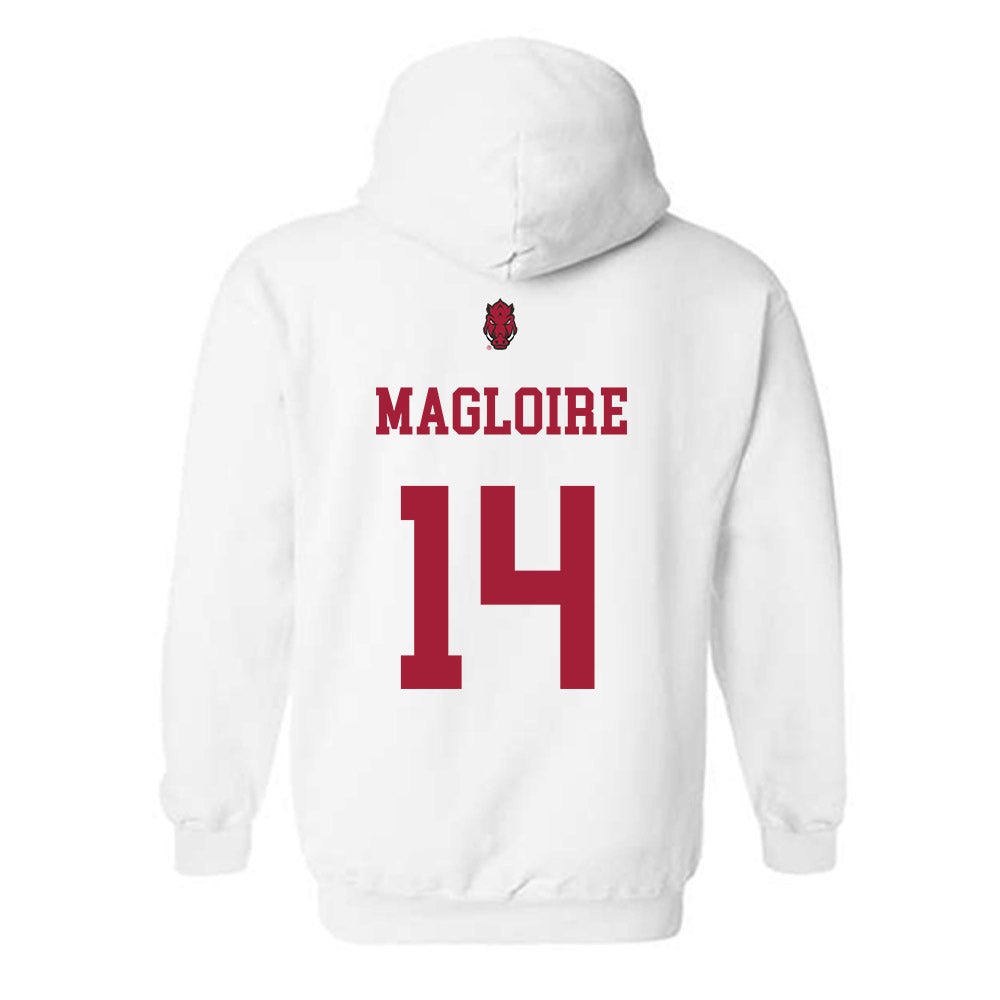 Arkansas - NCAA Football : Kyeaure Magloire - Sports Shersey Hooded Sweatshirt-1