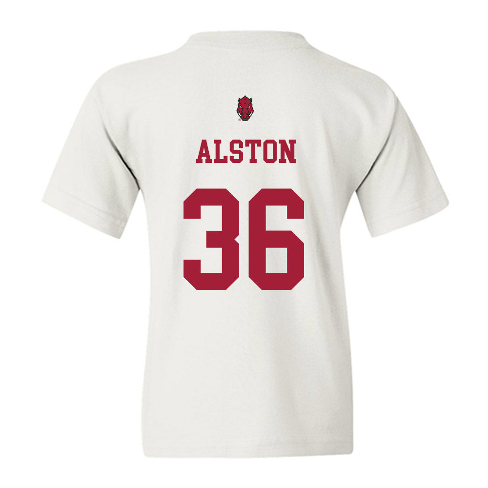 Arkansas - NCAA Football : Brian Alston - Sports Shersey Youth T-Shirt-1