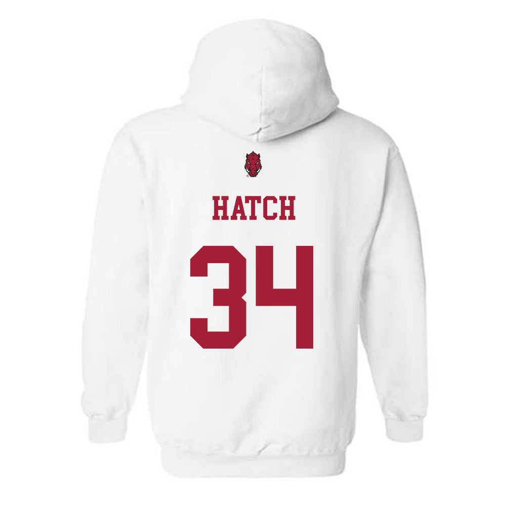 Arkansas - NCAA Football : Jathan Hatch - Sports Shersey Hooded Sweatshirt-1