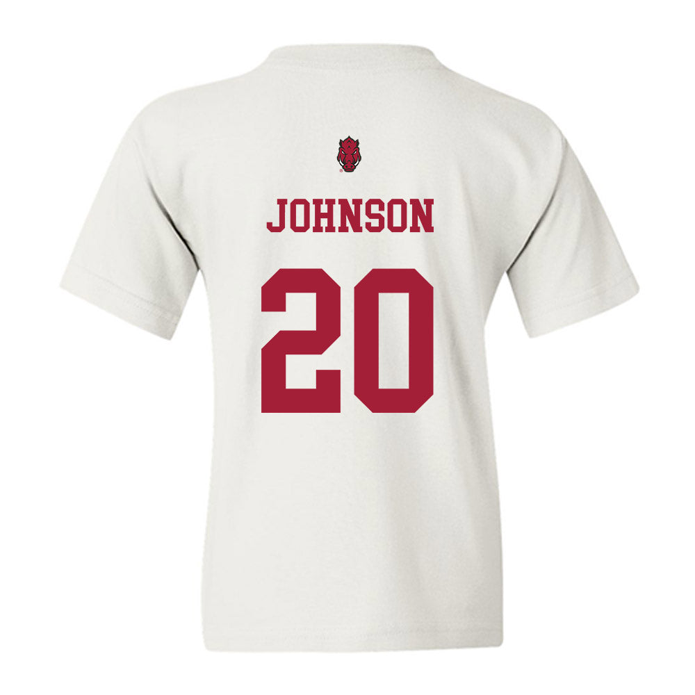 Arkansas - NCAA Football : Jahiem Johnson - Sports Shersey Youth T-Shirt-1
