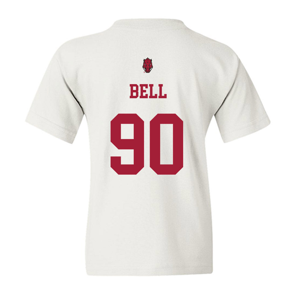 Arkansas - NCAA Football : Caleb Bell - Sports Shersey Youth T-Shirt-1