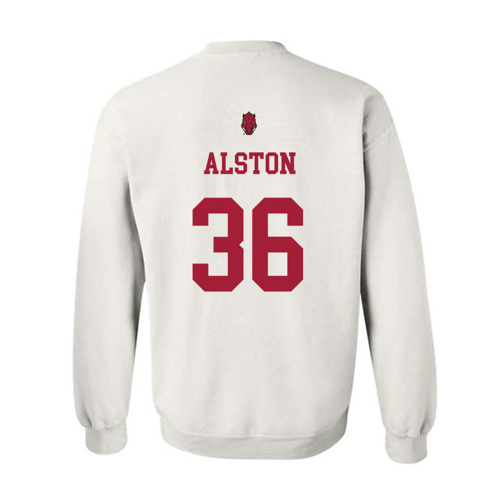 Arkansas - NCAA Football : Brian Alston - Sports Shersey Crewneck Sweatshirt-1