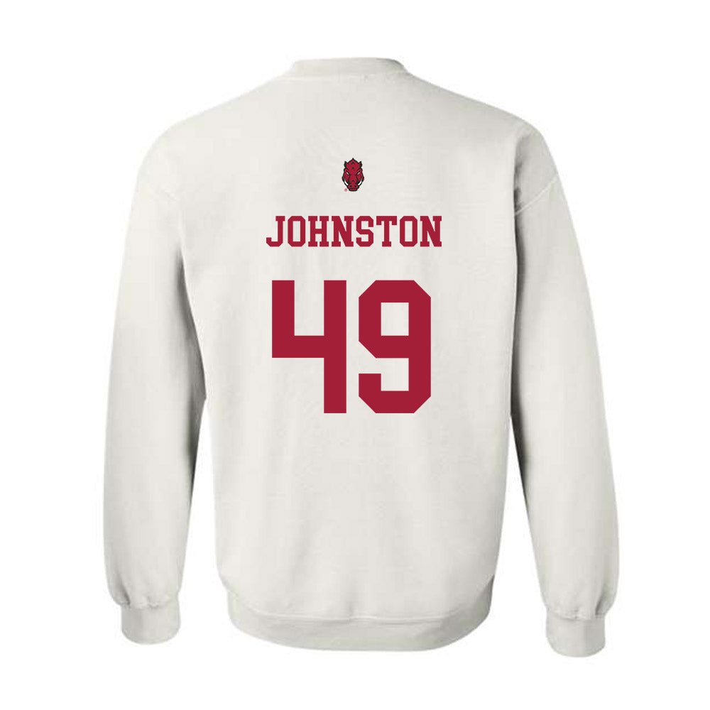 Arkansas - NCAA Football : Adam Johnston - Sports Shersey Crewneck Sweatshirt-1