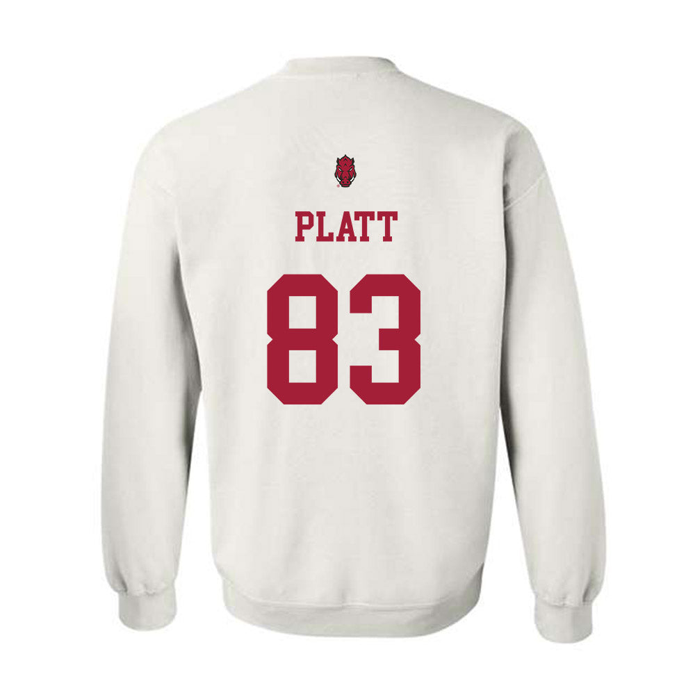 Arkansas - NCAA Football : Jaden Platt - Sports Shersey Crewneck Sweatshirt-1