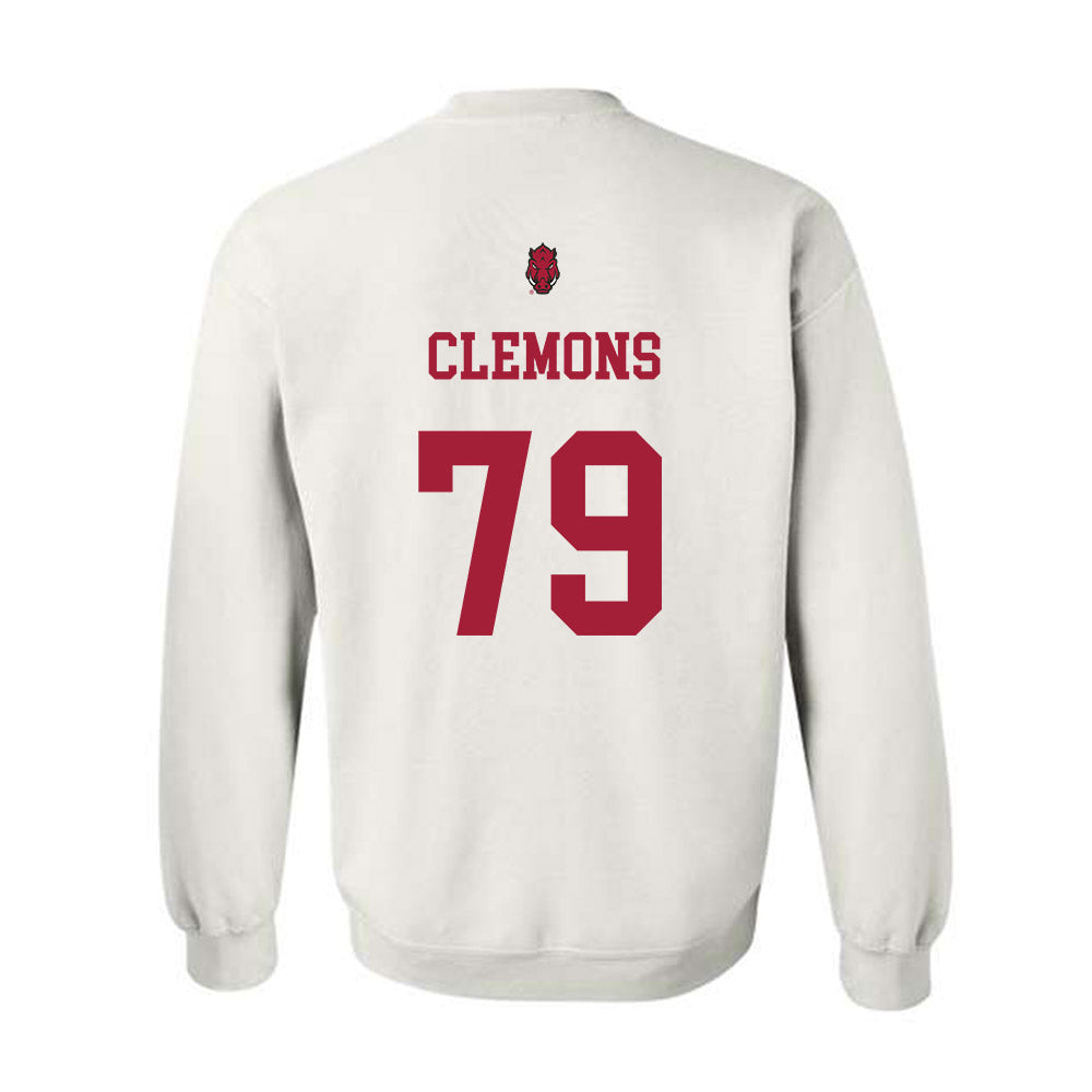 Arkansas - NCAA Football : Josiah Clemons - Sports Shersey Crewneck Sweatshirt-1