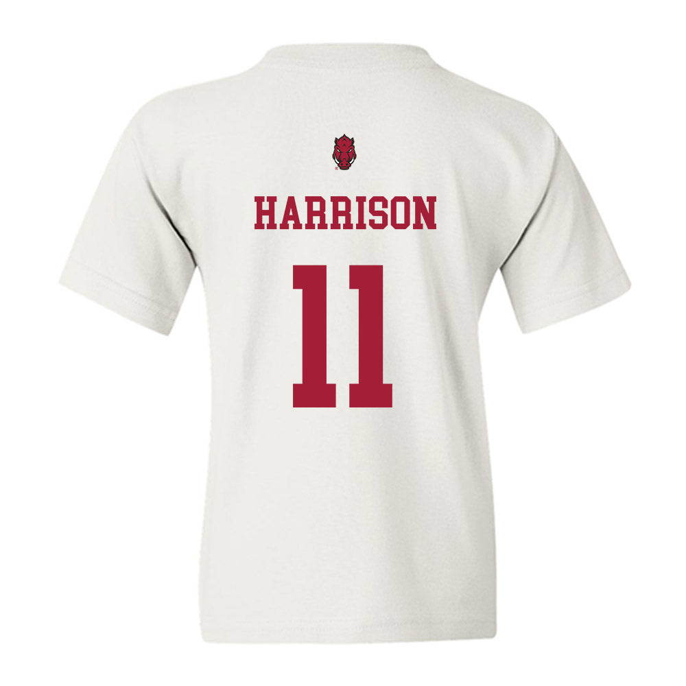 Arkansas - NCAA Football : Monte Harrison - Sports Shersey Youth T-Shirt-1
