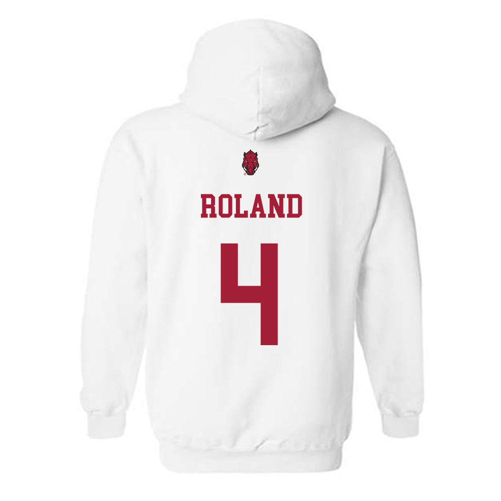 Arkansas - NCAA Football : Lakhi Roland - Sports Shersey Hooded Sweatshirt-1