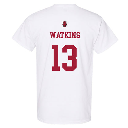 Arkansas - NCAA Football : Jelani Watkins - Sports Shersey T-Shirt-1