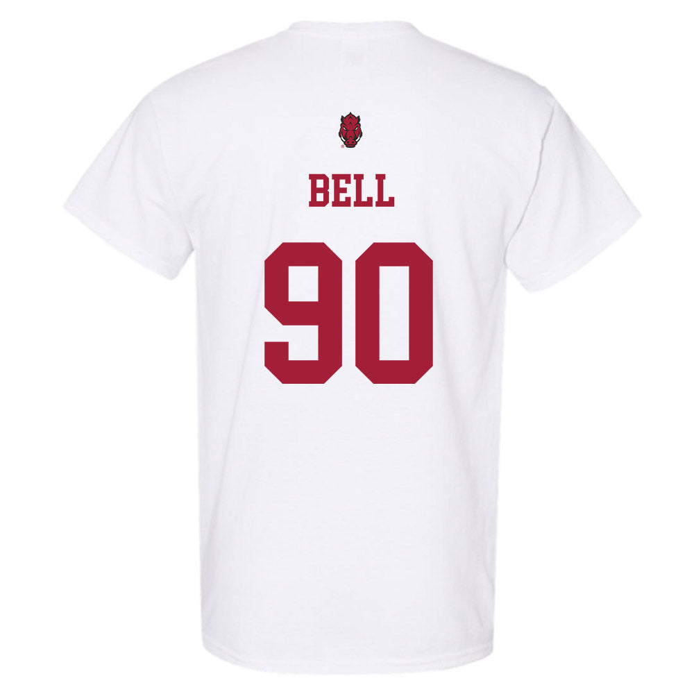 Arkansas - NCAA Football : Caleb Bell - Sports Shersey T-Shirt-1
