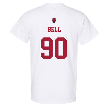 Arkansas - NCAA Football : Caleb Bell - Sports Shersey T-Shirt-1