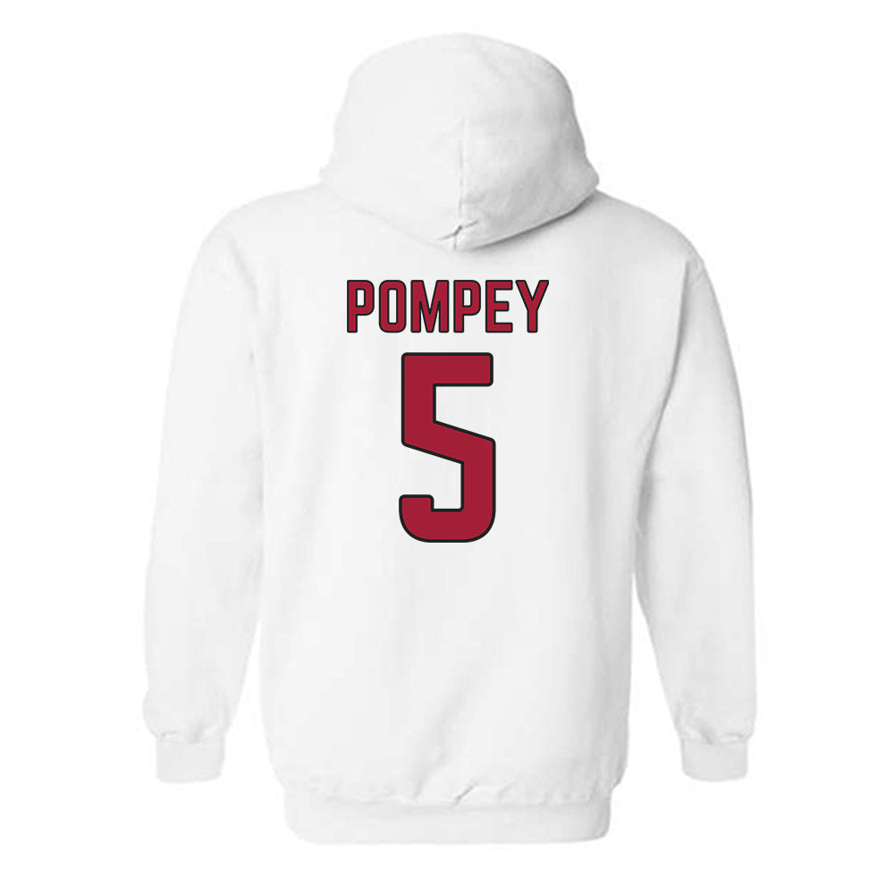 Arkansas - NCAA Baseball : TJ Pompey - Sports Shersey Hooded Sweatshirt-1