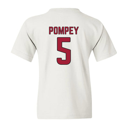 Arkansas - NCAA Baseball : TJ Pompey - Sports Shersey Youth T-Shirt-1