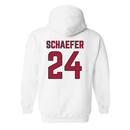 Arkansas - NCAA Baseball : Landon Schaefer - Sports Shersey Hooded Sweatshirt-1