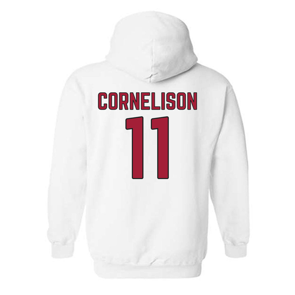Arkansas - NCAA Baseball : Luke Cornelison - Sports Shersey Hooded Sweatshirt-1