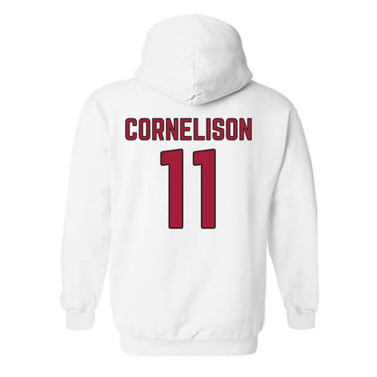 Arkansas - NCAA Baseball : Luke Cornelison - Sports Shersey Hooded Sweatshirt-1