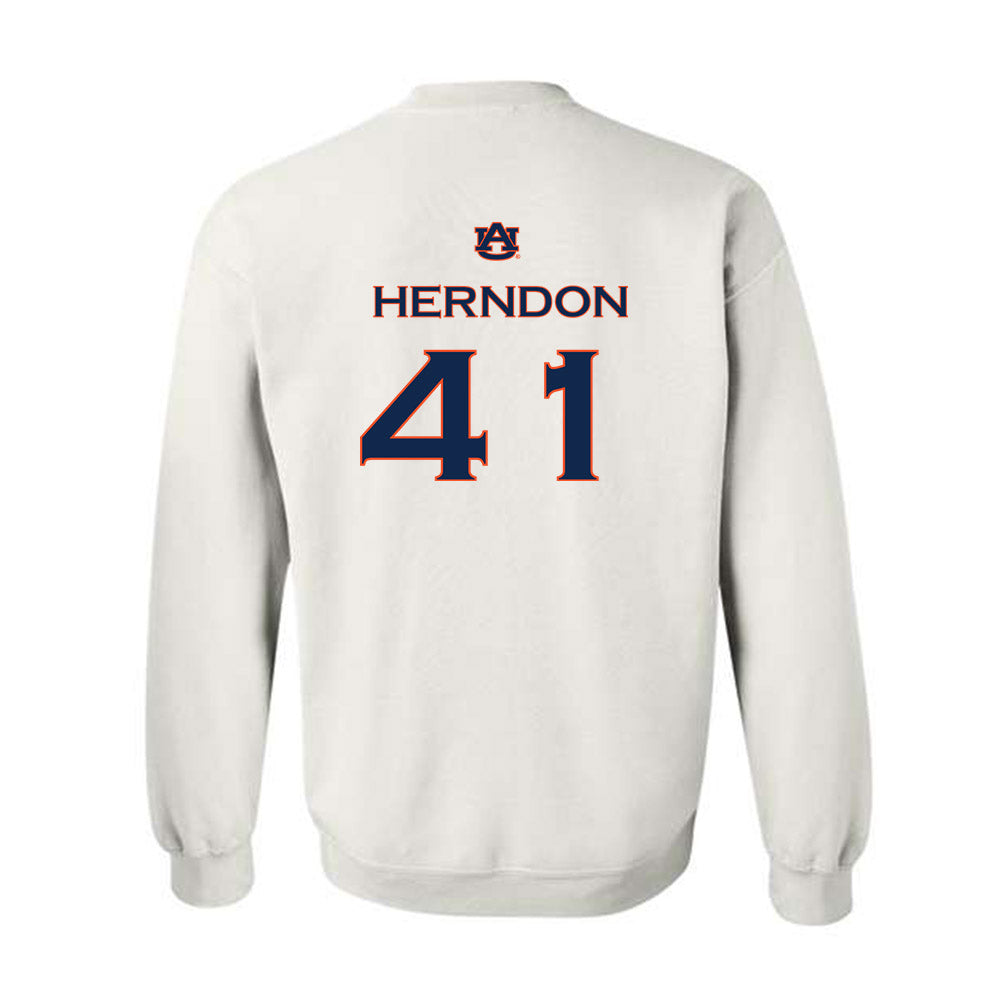 Auburn - NCAA Softball : Abby Herndon - Replica Shersey Crewneck Sweatshirt-1