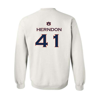 Auburn - NCAA Softball : Abby Herndon - Replica Shersey Crewneck Sweatshirt-1