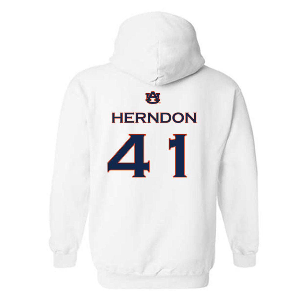 Auburn - NCAA Softball : Abby Herndon - Replica Shersey Hooded Sweatshirt-1