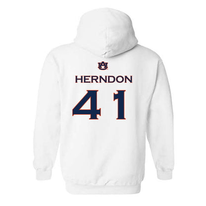 Auburn - NCAA Softball : Abby Herndon - Replica Shersey Hooded Sweatshirt-1