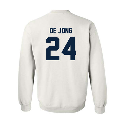Auburn - NCAA Baseball : Justice de Jong - Classic Shersey Crewneck Sweatshirt-1