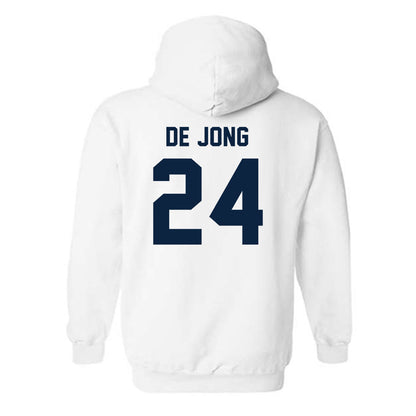 Auburn - NCAA Baseball : Justice de Jong - Classic Shersey Hooded Sweatshirt-1