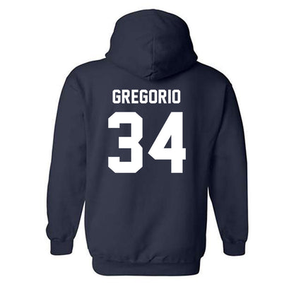 Auburn - NCAA Baseball : Logan Gregorio - Generic Shersey Hooded Sweatshirt-1