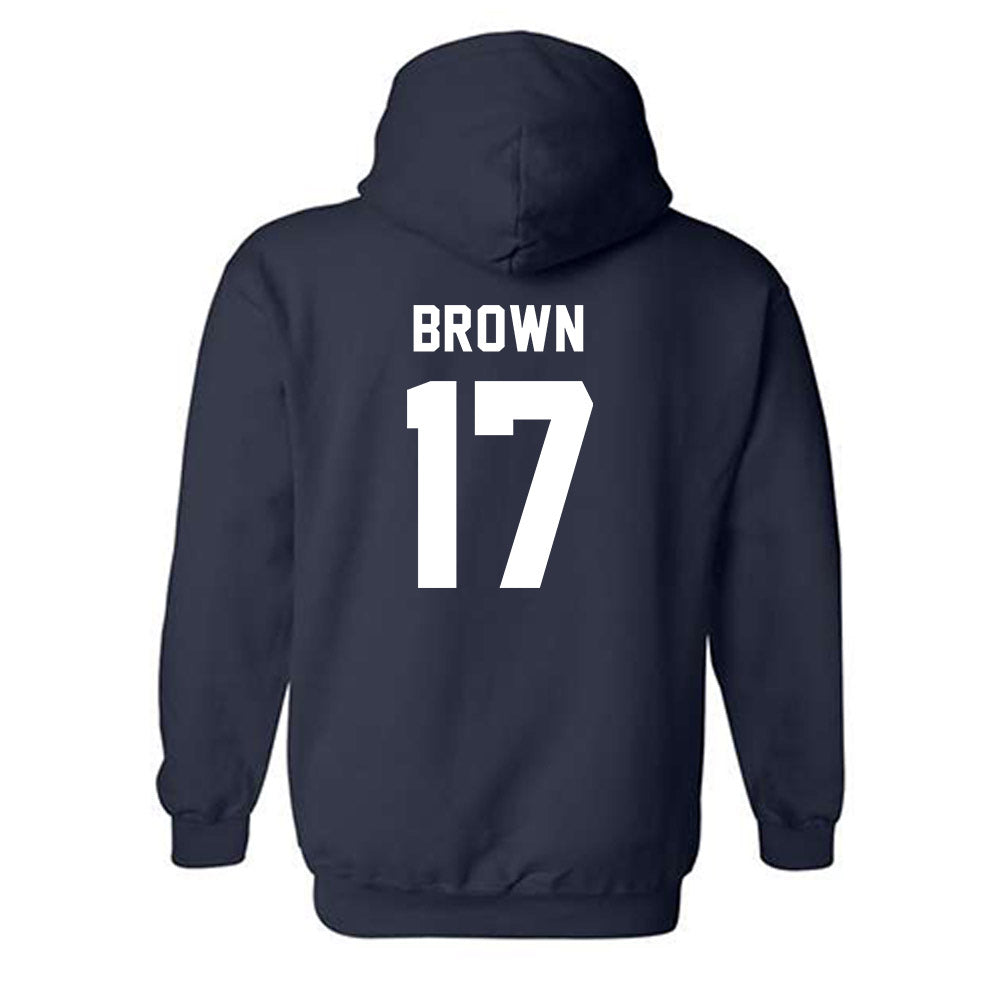 Auburn - NCAA Football : Byrum Brown - Generic Shersey Hooded Sweatshirt-1