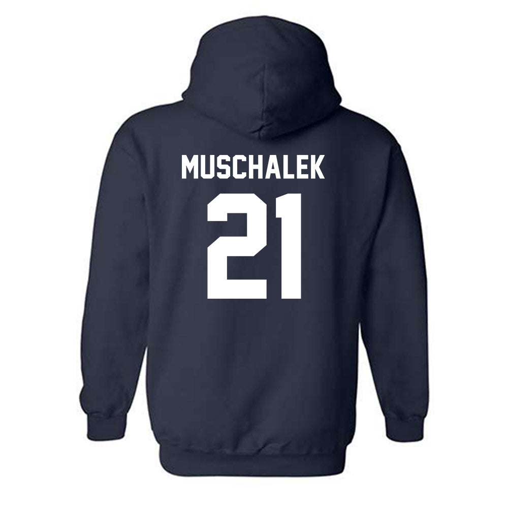 Auburn - NCAA Men's Basketball : Blake Muschalek - Generic Shersey Hooded Sweatshirt-1