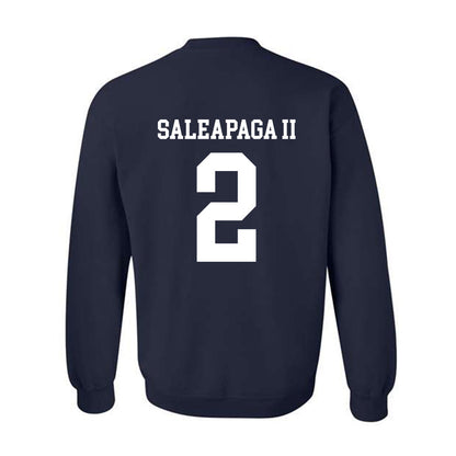 BYU - NCAA Football : Roger Saleapaga II - Sports Shersey Crewneck Sweatshirt-1