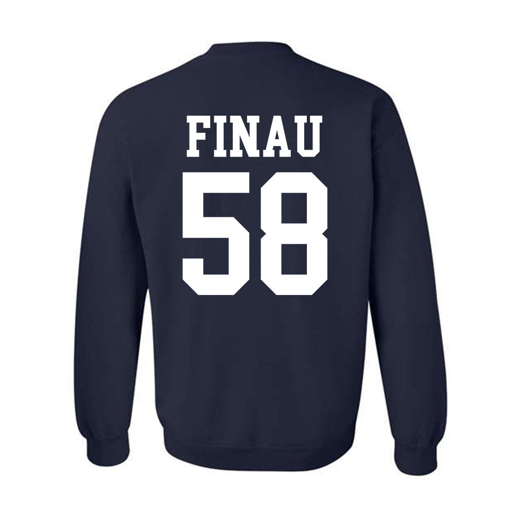 BYU - NCAA Football : Paki Finau - Sports Shersey Crewneck Sweatshirt-1