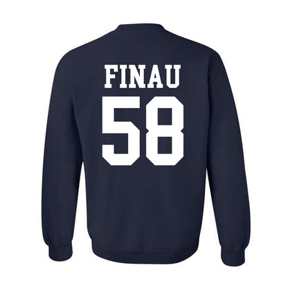 BYU - NCAA Football : Paki Finau - Sports Shersey Crewneck Sweatshirt-1