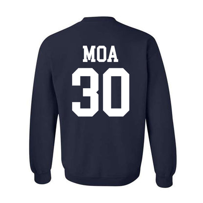 BYU - NCAA Football : Sione Moa - Sports Shersey Crewneck Sweatshirt-1