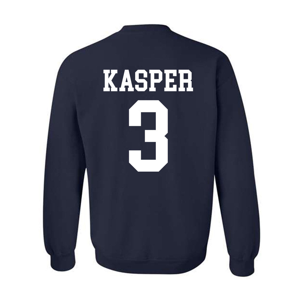 BYU - NCAA Football : Kyler Kasper - Sports Shersey Crewneck Sweatshirt-1