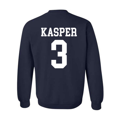 BYU - NCAA Football : Kyler Kasper - Sports Shersey Crewneck Sweatshirt-1