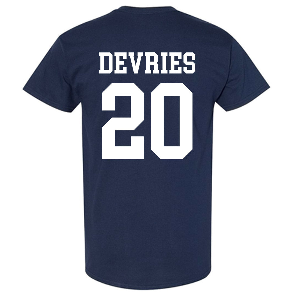 BYU - NCAA Football : Cannon DeVries - Sports Shersey T-Shirt-1