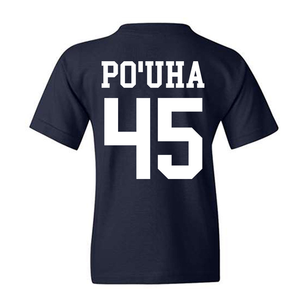 BYU - NCAA Football : Viliami Po'uha - Sports Shersey Youth T-Shirt-1