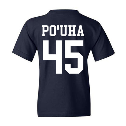 BYU - NCAA Football : Viliami Po'uha - Sports Shersey Youth T-Shirt-1